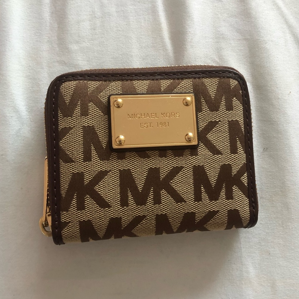 Michael Kors Logo Canvas Wallet